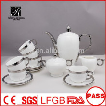P & T 2015 новый продукт 15шт серебряный дизайн фарфор фарфор чайный сервиз набор для кофе